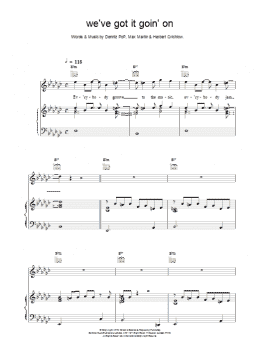 page one of We've Got It Goin' On (Piano, Vocal & Guitar Chords)