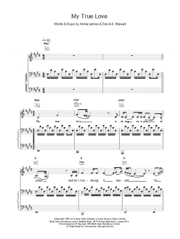 page one of My True Love (Piano, Vocal & Guitar Chords)
