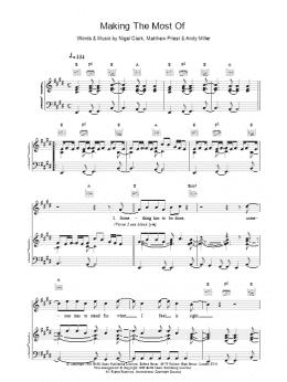 page one of Making The Most Of (Piano, Vocal & Guitar Chords)