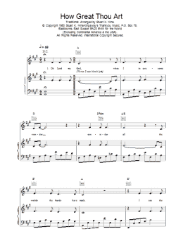page one of How Great Thou Art (Piano, Vocal & Guitar Chords (Right-Hand Melody))