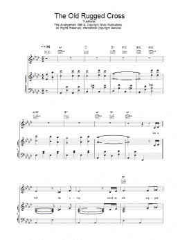 page one of The Old Rugged Cross (Piano, Vocal & Guitar Chords)