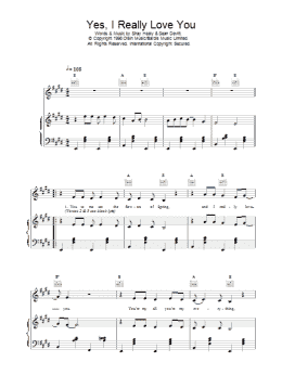 page one of Yes, I Really Love You (Piano, Vocal & Guitar Chords)