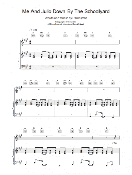 page one of Me And Julio Down By The Schoolyard (Piano, Vocal & Guitar Chords)