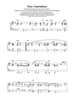 page one of How Insensitive (Piano Solo)