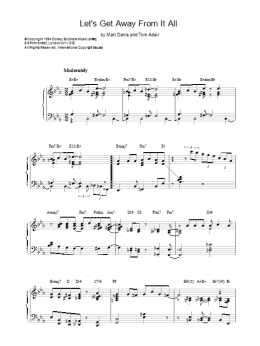 page one of Lets Get Away From It All (Piano Solo)