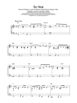 page one of So Nice (Piano Solo)