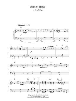 page one of Walkin' Shoes (Piano Solo)