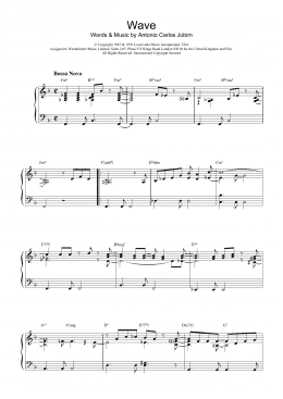 page one of Wave (Piano Solo)