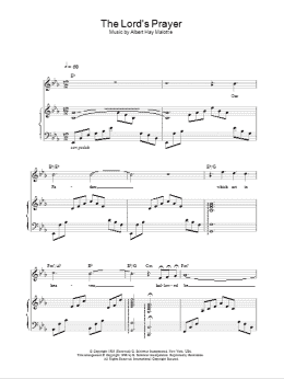 page one of The Lord's Prayer (Piano, Vocal & Guitar Chords)