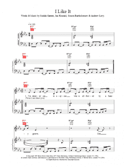 page one of I Like It (Piano, Vocal & Guitar Chords)