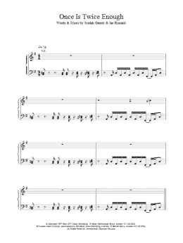 page one of Once Is Twice Enough (Piano, Vocal & Guitar Chords)