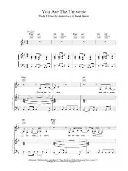 page one of You Are The Universe (Piano, Vocal & Guitar Chords)