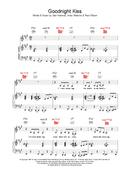 page one of Goodnight Kiss (Piano, Vocal & Guitar Chords)