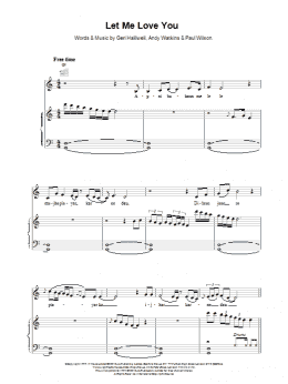 page one of Let Me Love You (Piano, Vocal & Guitar Chords)