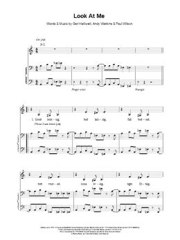 page one of Look At Me (Piano, Vocal & Guitar Chords)