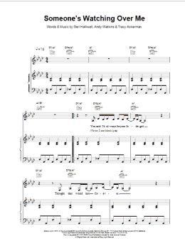 page one of Someone's Watching Over Me (Piano, Vocal & Guitar Chords)