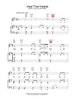 page one of Heal Their Hearts (Piano Solo)