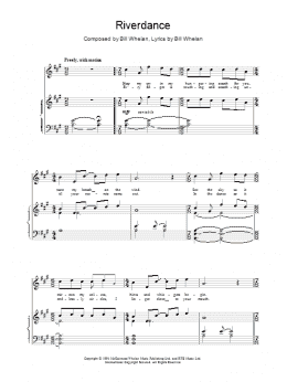 page one of Riverdance (Piano Solo)