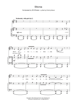 page one of Shivna (Piano Solo)