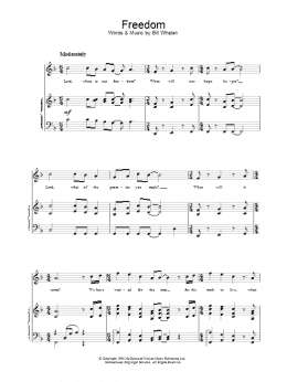 page one of Freedom (Piano Solo)