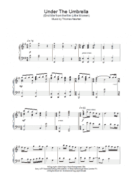 page one of Under The Umbrella (Piano Solo)