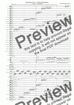 page one of Symphony No 04 (A Wine Symphony) mvts 1 & 2