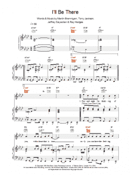 page one of I'll Be There (Piano, Vocal & Guitar Chords)