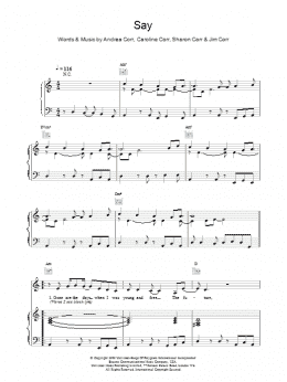 page one of Say (Piano, Vocal & Guitar Chords)