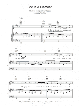 page one of She Is A Diamond (Piano, Vocal & Guitar Chords)