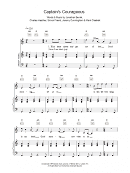 page one of Captain's Courageous (Piano, Vocal & Guitar Chords)