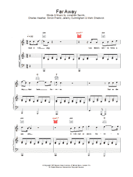page one of Far Away (Piano, Vocal & Guitar Chords)