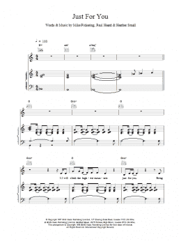 page one of Just For You (Piano, Vocal & Guitar Chords)