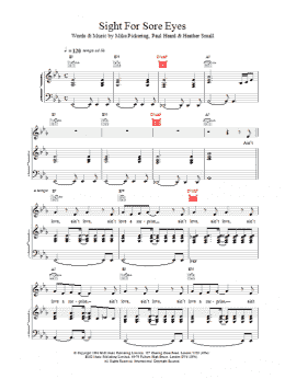 page one of Sight For Sore Eyes (Piano, Vocal & Guitar Chords)