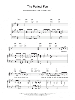 page one of The Perfect Fan (Piano, Vocal & Guitar Chords)