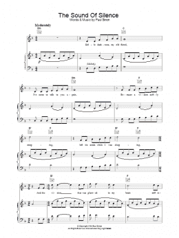 page one of The Sound Of Silence (Piano, Vocal & Guitar Chords)