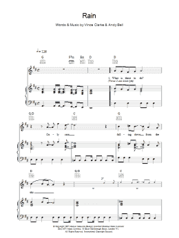 page one of Rain (Piano, Vocal & Guitar Chords)