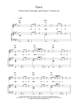 page one of Flava (Piano, Vocal & Guitar Chords)