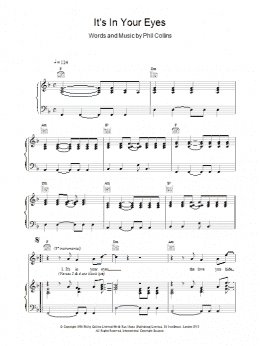 page one of Its In Your Eyes (Piano, Vocal & Guitar Chords)