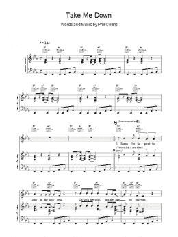 page one of Take Me Down (Piano, Vocal & Guitar Chords)