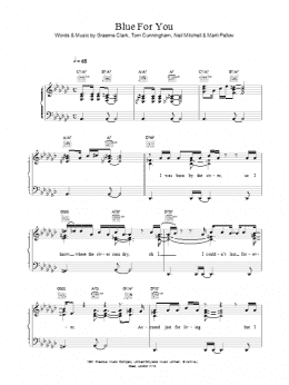 page one of Blue For You (Piano, Vocal & Guitar Chords)
