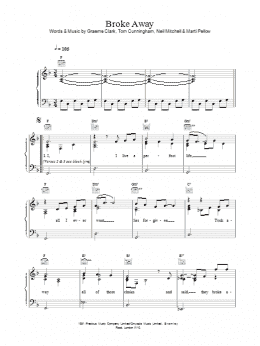 page one of Broke Away (Piano, Vocal & Guitar Chords)