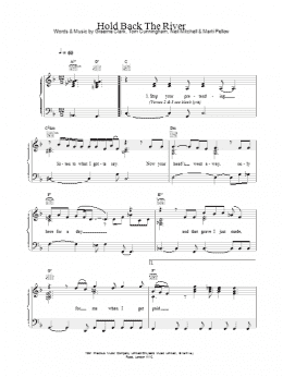 page one of Hold Back The River (Piano, Vocal & Guitar Chords)
