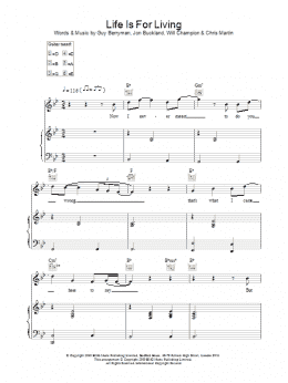 page one of Life Is For Living (Piano, Vocal & Guitar Chords)