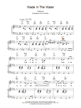 page one of Wade In The Water (Piano, Vocal & Guitar Chords)