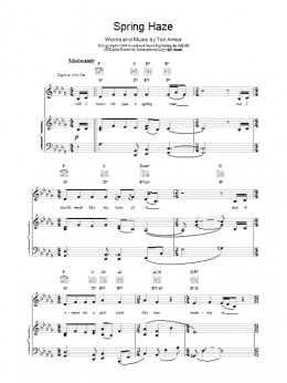 page one of Spring Haze (Piano, Vocal & Guitar Chords)