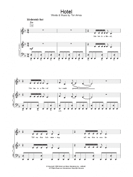 page one of Hotel (Piano, Vocal & Guitar Chords)