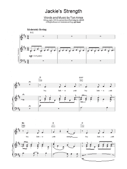 page one of Jackie's Strength (Piano, Vocal & Guitar Chords)