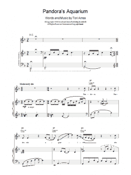 page one of Pandora's Aquarium (Piano, Vocal & Guitar Chords)