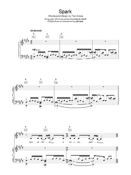 page one of Spark (Piano, Vocal & Guitar Chords)