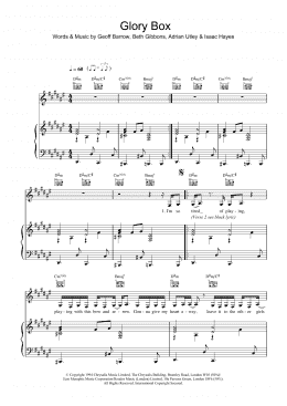 page one of Glory Box (Piano, Vocal & Guitar Chords)